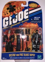 Hasbro 2001 G.I. Joe Destro and Fast Blast Viper 2 GI Joe Action Figures